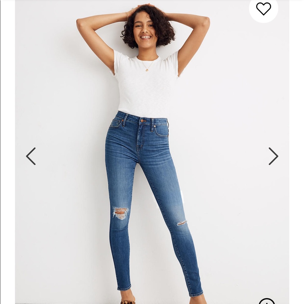 Madewell 9’ High Rise Skinny Crop Jeans